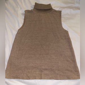 Zara Wool Sleeveless Turtleneck